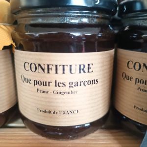 Confiture Que pour les garçons 200g - Prune et gingembre